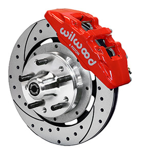 Wilwood 6 Pistion Caliper 12" Rotor Black/Red  (Stock Spindle)